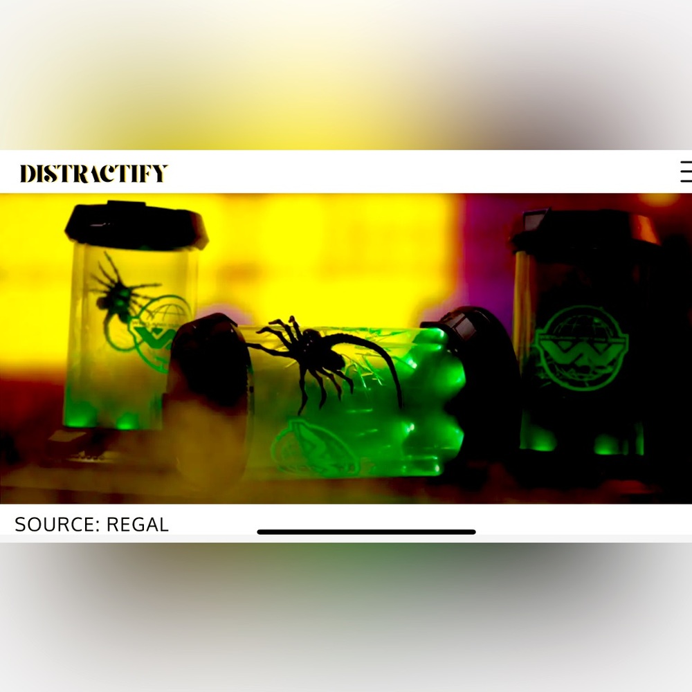 Regal limited edition glow Alien Romulus popcorn bucket. 6 LED lights! SOLD OUT!